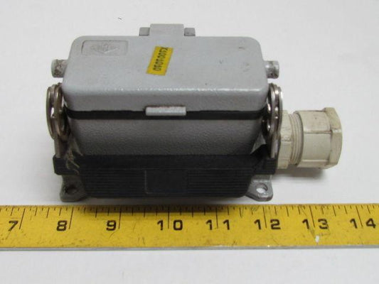 16-Pin Female Connector Plug Housing 16A 600V Single Lever w/Cover Surface Mount