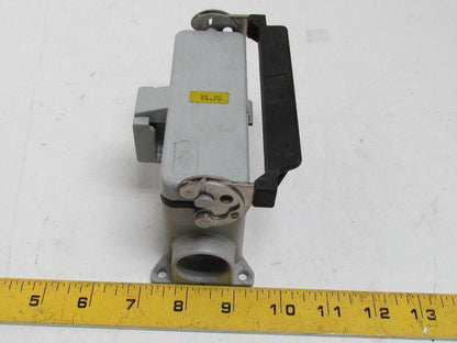 ILME 24-Pin Female Connector Plug Single Lever Housing w/Cover 16A 600V 3/4 NPT
