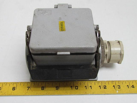 32-Pin Female Double Insert Connector Plug Side Entry Housing Single Lever Cover