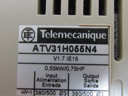Schneider Variable Speed AC Drive Inverter 3-Phase 380/500V 3/4HP Altivar 31