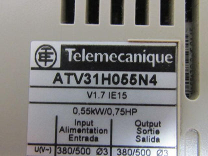 Schneider Variable Speed AC Drive Inverter 3-Phase 380/500V 3/4HP Altivar 31