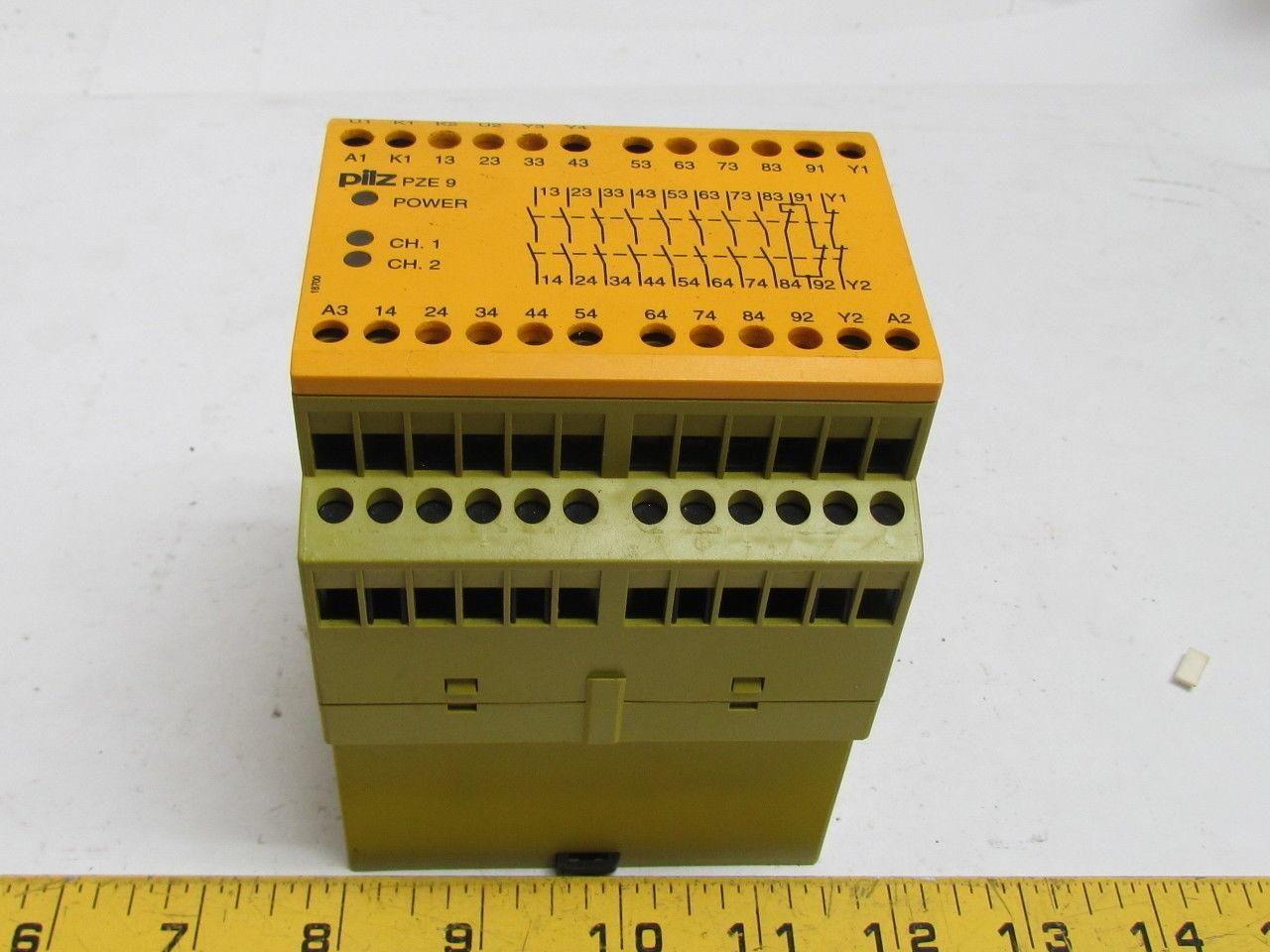 Pilz PZE9 8S/1O 774150 Expander Module Relay 24 VDC