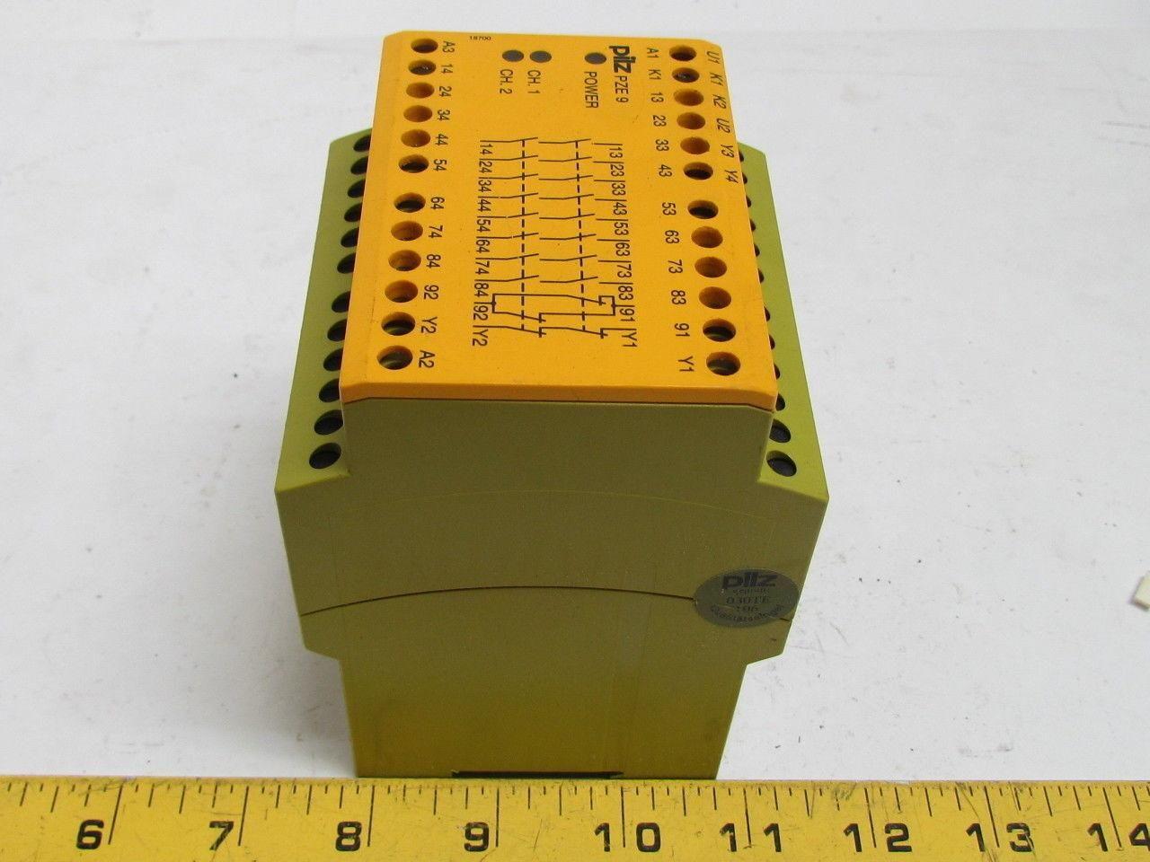 Pilz PZE9 8S/1O 774150 Expander Module Relay 24 VDC