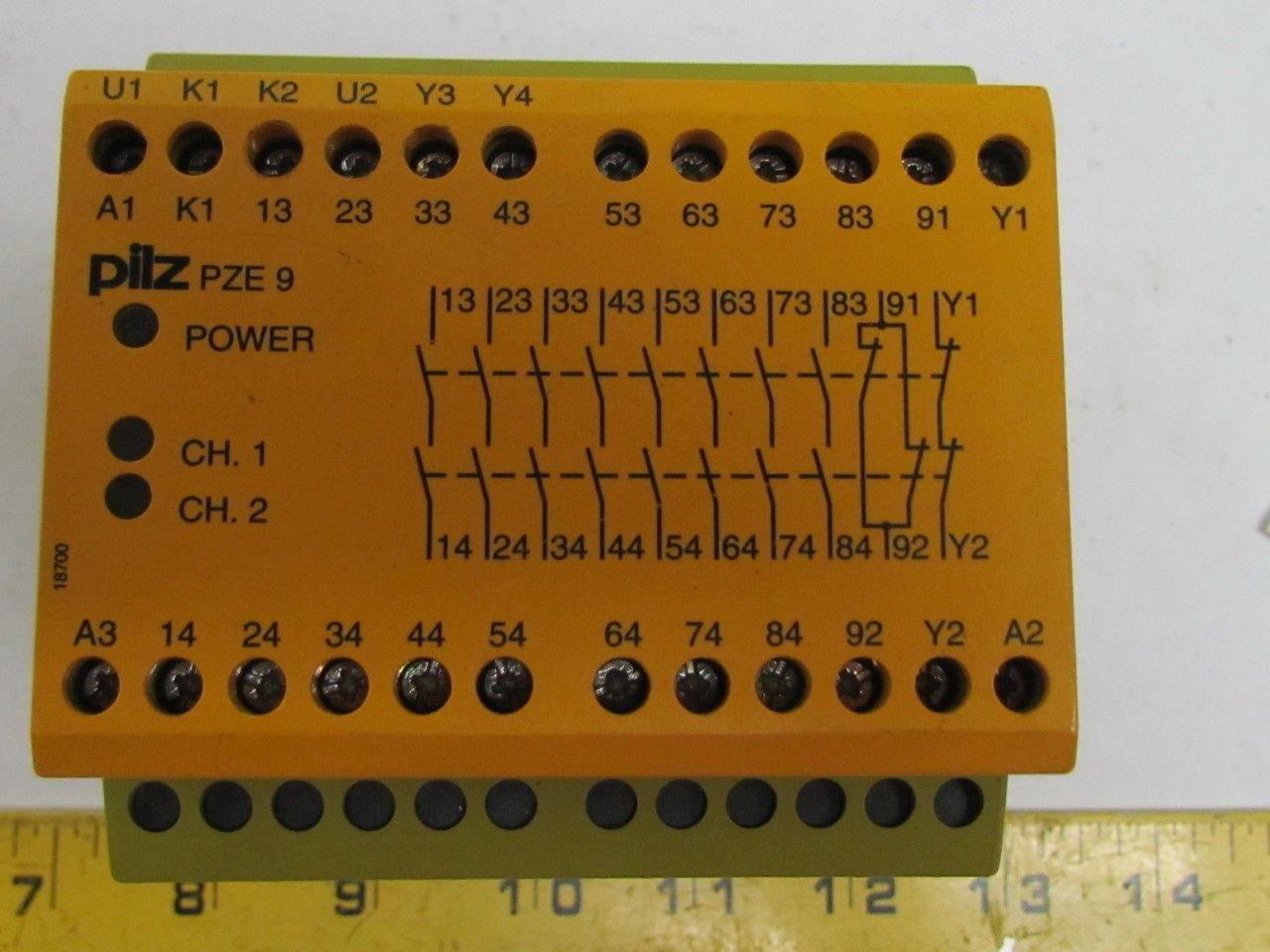 Pilz PZE9 8S/1O 774150 Expander Module Relay 24 VDC