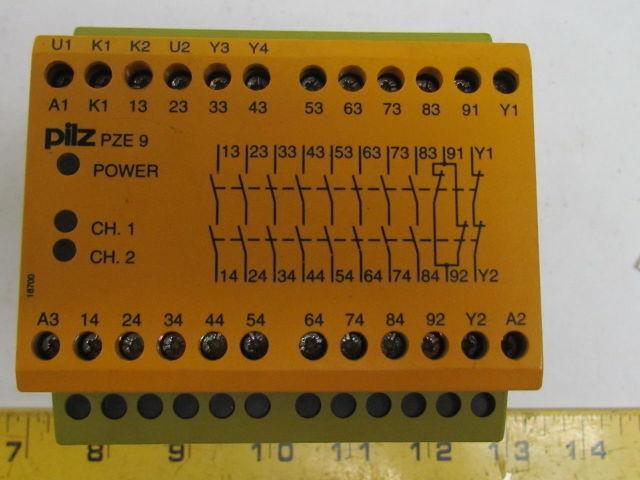 Pilz PZE9 8S/1O 774150 Expander Module Relay 24 VDC