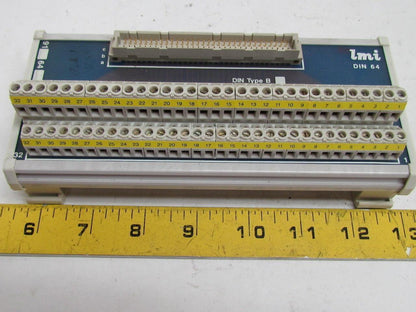 LMI DIN 64 DIN Rail Screw Terminal Strip Connector 64-Space Type C