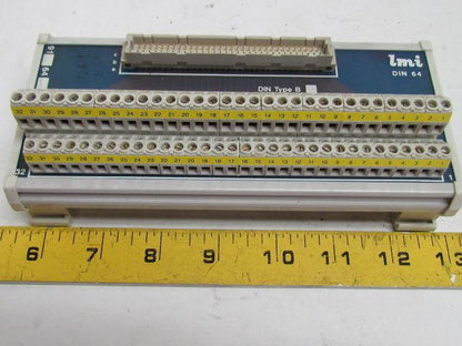 LMI DIN 64 DIN Rail Screw Terminal Strip Connector 64-Space Type C