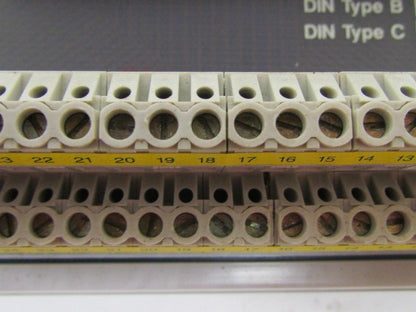 LMI DIN 64 DIN Rail Screw Terminal Strip Connector 64-Space Type C
