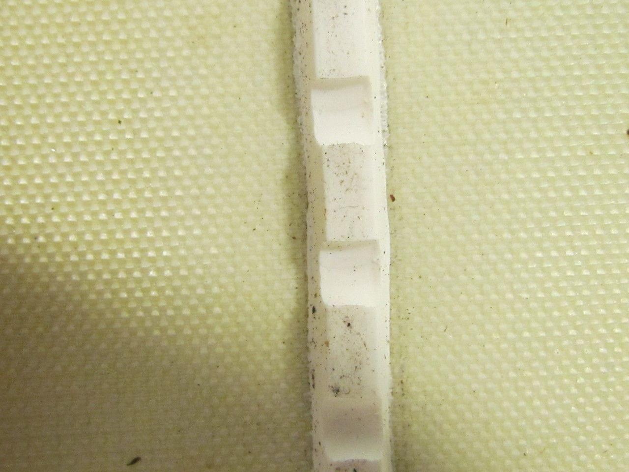 White Polyester/Nylon Impression Top Conveyor Belt 60" Wide 1/16" Thick 77"Long