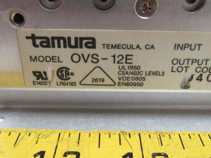 Tamura OVS-12E Power Supply  115/230V Input  12VDC 5 Amp Output