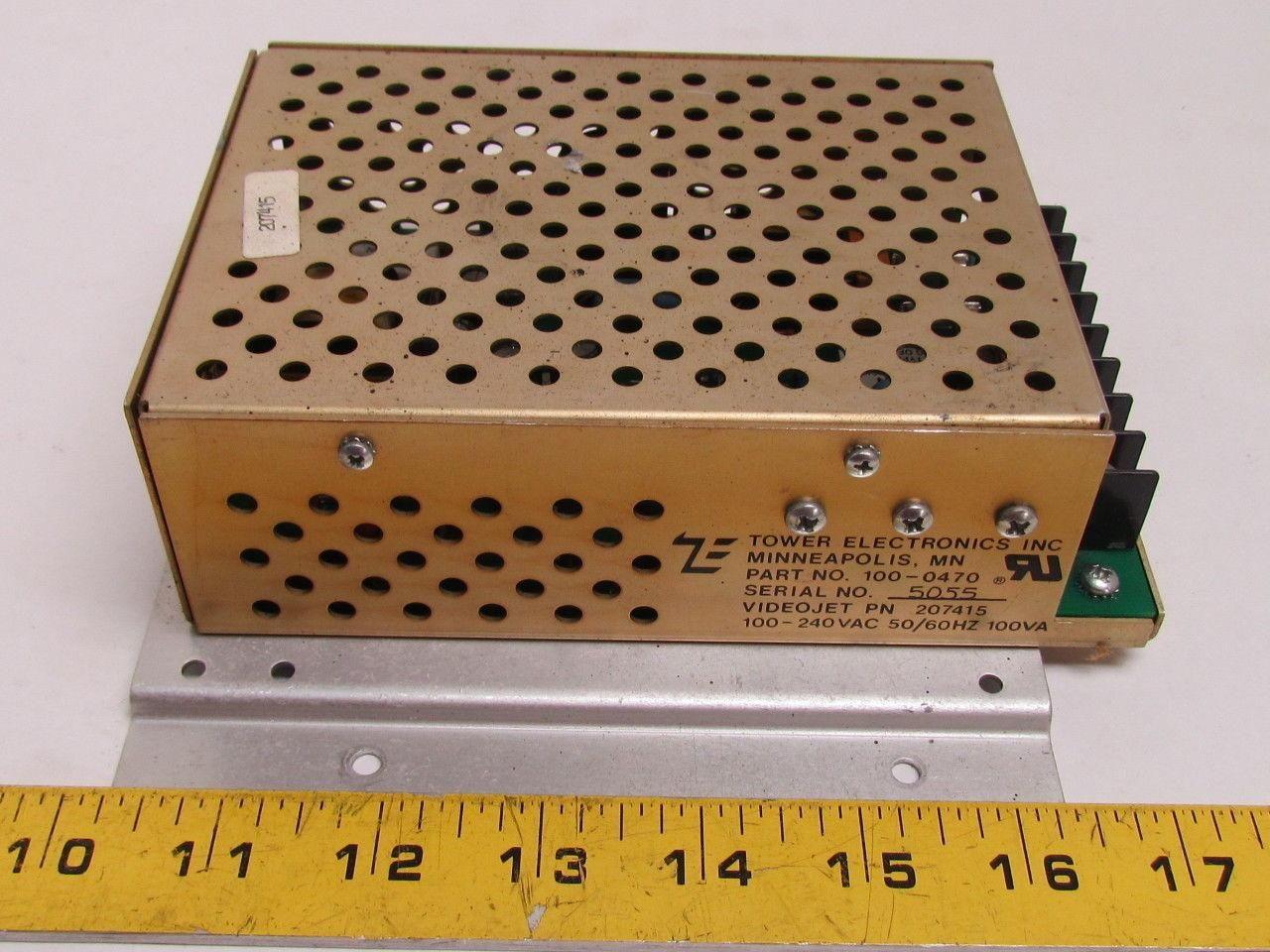 Tower Electronics 100-0470 207415 Power Supply  100-240 VAC 8-Wire  Terminal