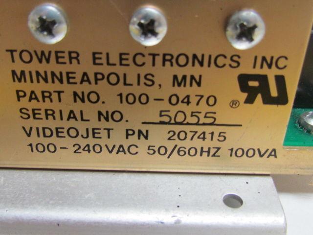 Tower Electronics 100-0470 207415 Power Supply  100-240 VAC 8-Wire  Terminal