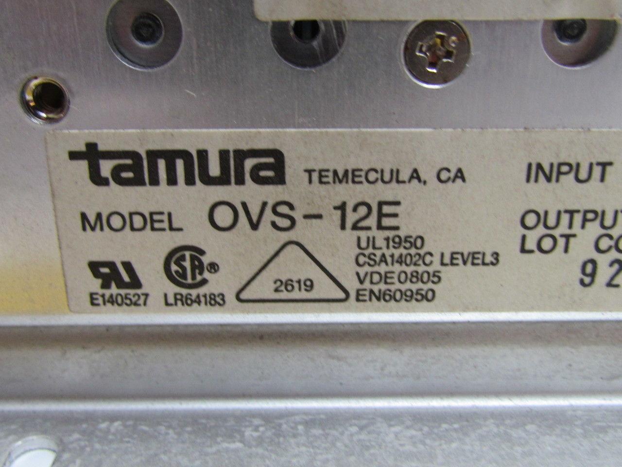 Tamura OVS-12E Power Supply  115/230V Input  12VDC 5 Amp Output
