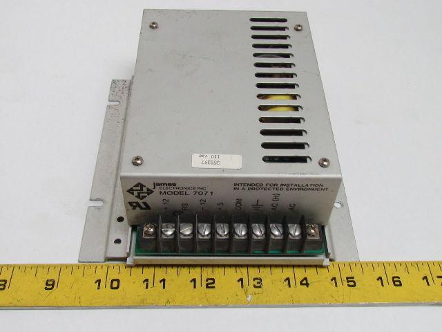 James Electronics 7071 355397 Power Supply  110 VAC