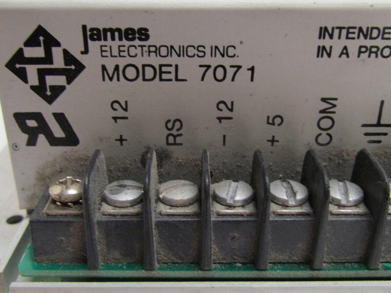 James Electronics 7071 355397 Power Supply  110 VAC