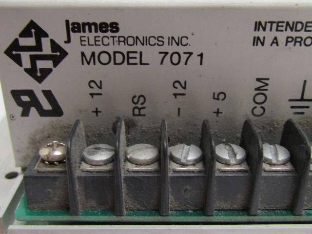 James Electronics 7071 355397 Power Supply  110 VAC