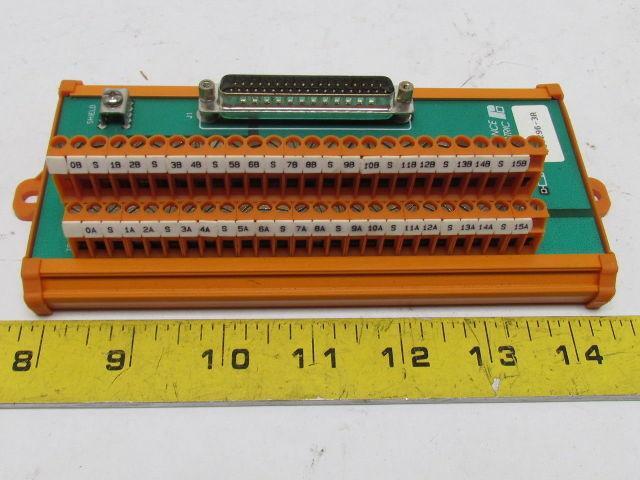 Reliance Electric 610296-3A Termination Board Terminal Block Connector Panel
