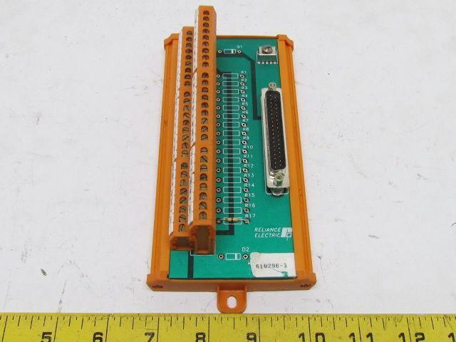 Reliance 610296-3 Termination Board Terminal Block Connector Panel Strip