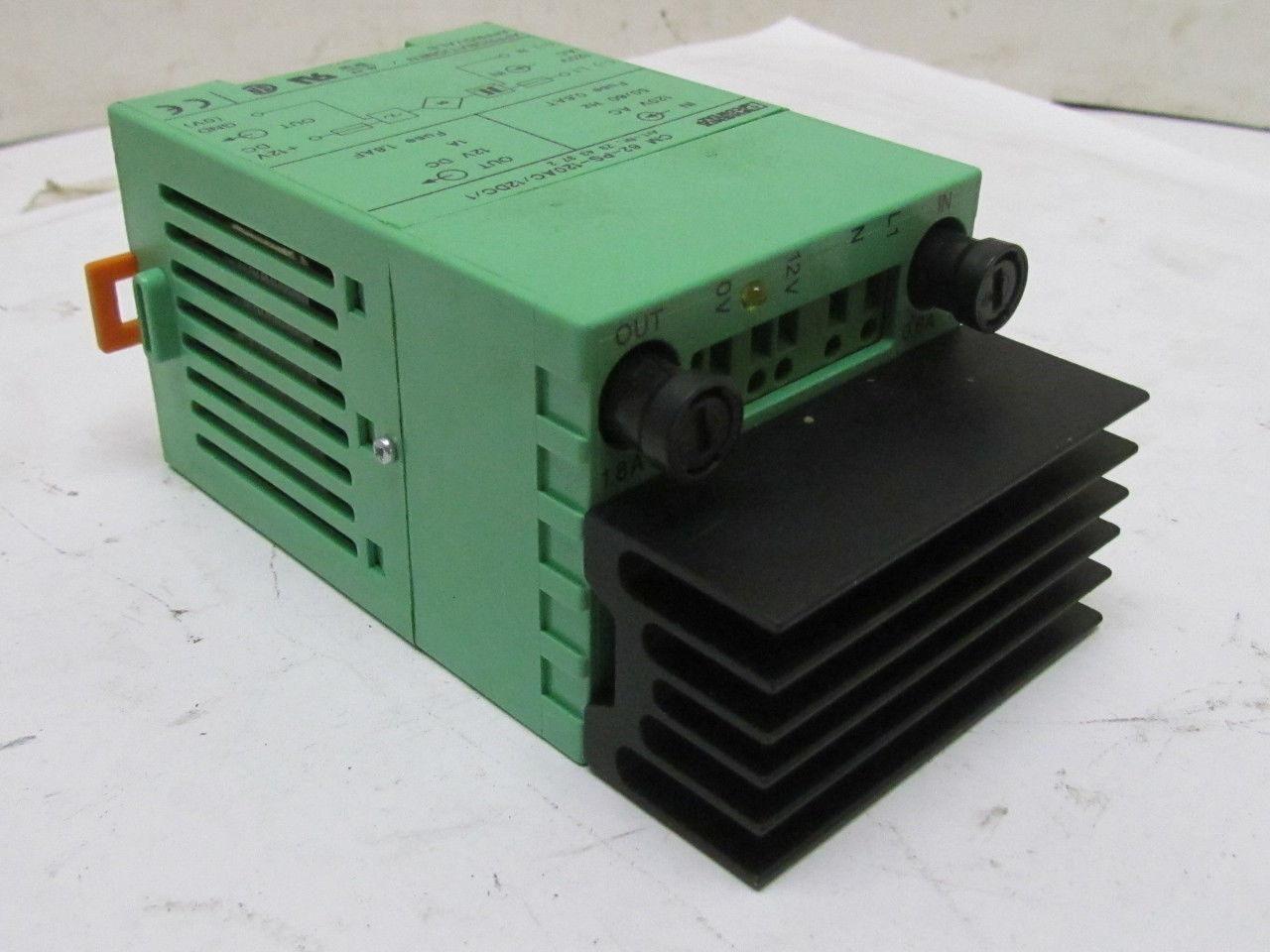 Phoenix Contact CM 62-PS-120AC/12DC/1 2943372 Power Supply Unit 120VAC 12VDC Out