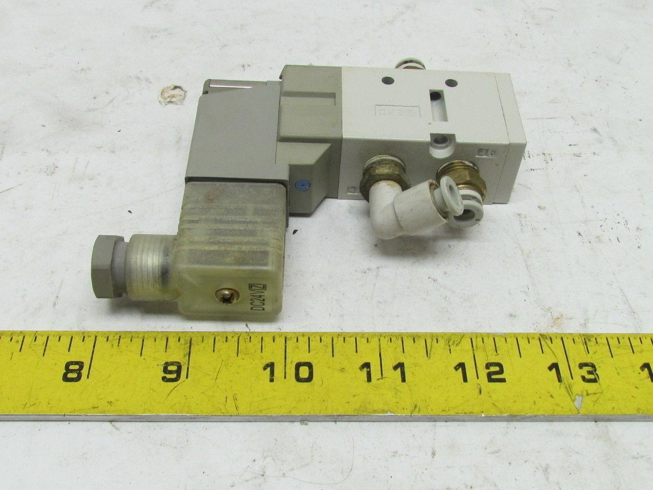 SMC VF3130-5DZ1-02 5 Port Pilot Body Ported Solenoid Valve 1/4" NPT 24VDC