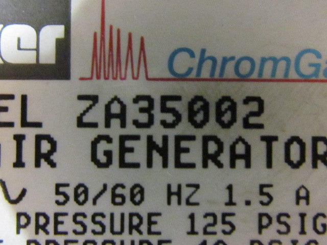 Matheson GEN-ZRP3500 ZA35002 Zero Air Generator