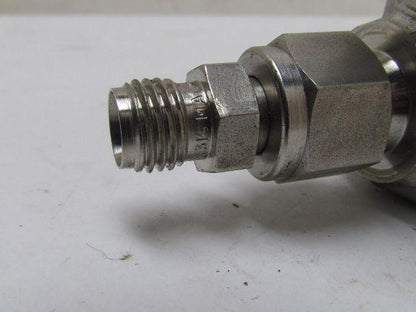 Stainless Steel Integral Bonnet Needle Valve 2-Way St Shutoff 3/8" Tube Fitting