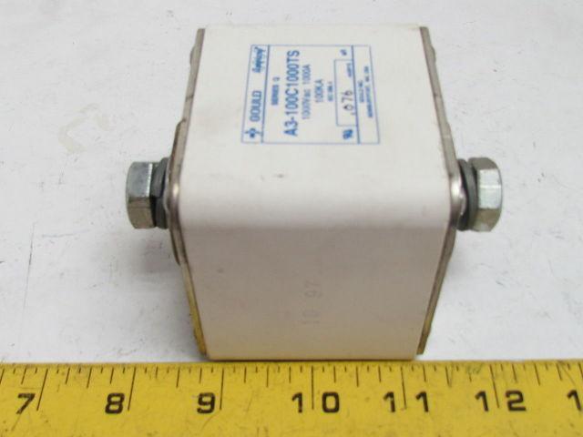 Gould A3-100C1000TS Series Q Fuse 1000VAC 1000A 100KA