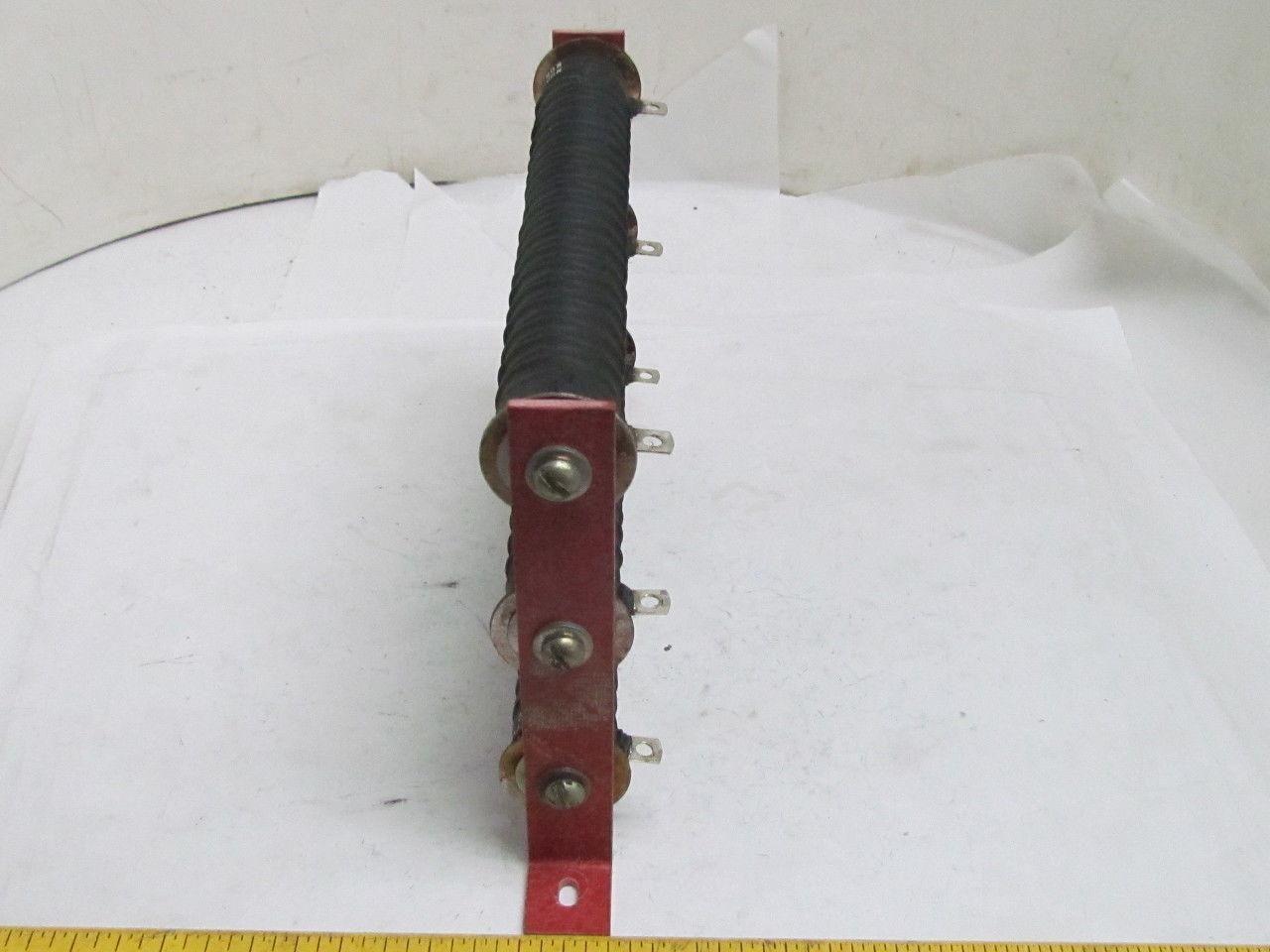 Three MRC.2 OHM Bracketed Resistors 1-1/4" Dia x 8-5/8"L Fiberglass Brackets