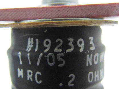 Three MRC.2 OHM Bracketed Resistors 1-1/4" Dia x 8-5/8"L Fiberglass Brackets