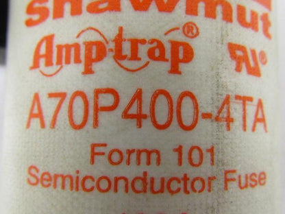 Ferraz A70P400-4TA Amp-Trap Semiconductor Fuse 400 Amp Form 101 700VAC 650VDC