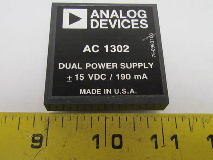 Analog Devices AC 1302 75-0993103 Dual Power Supply 15VDC/190 mA