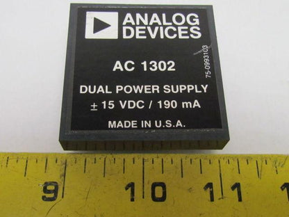 Analog Devices AC 1302 75-0993103 Dual Power Supply 15VDC/190 mA