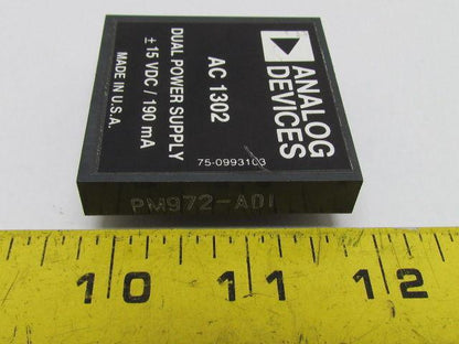 Analog Devices AC 1302 75-0993103 Dual Power Supply 15VDC/190 mA
