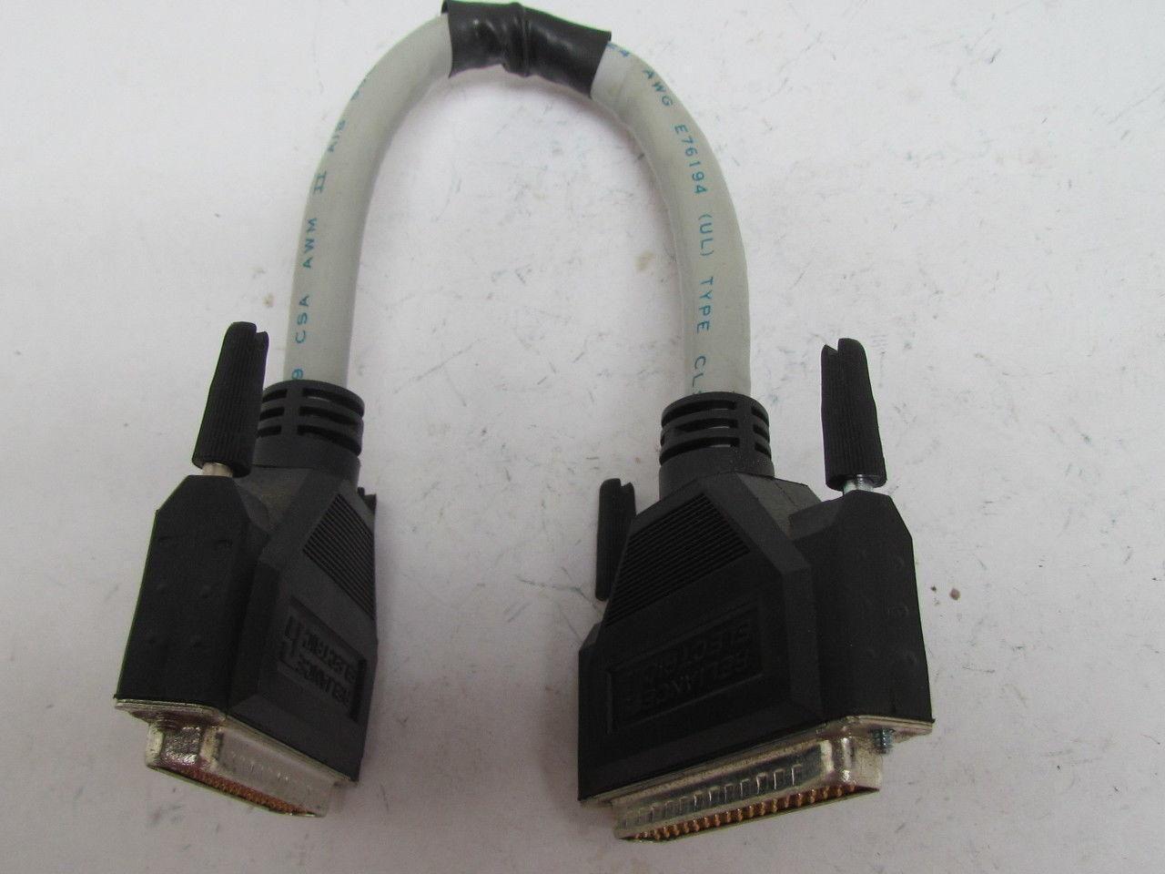 Reliance Electric 613621-12R Cable Assy 37-Pin Male Connectors 24 AWG 12" Length