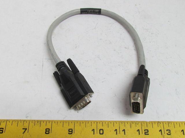 Reliance Electric 613623-15R Cable Assy 15-Pin Male Connectors GDI/LPI 16"Length