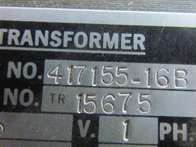 Trenco 417155-16B 15675 Transformer .250 KVA Single Phase 110 Volt 50/60Hz