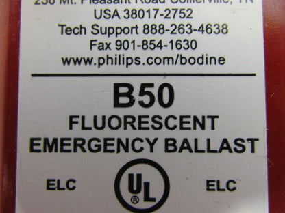 Fluorescent Emegency Lighting Ballast 17-215W 2-8' Or (2) 17-40W 2-4' 1-Pin Lamp