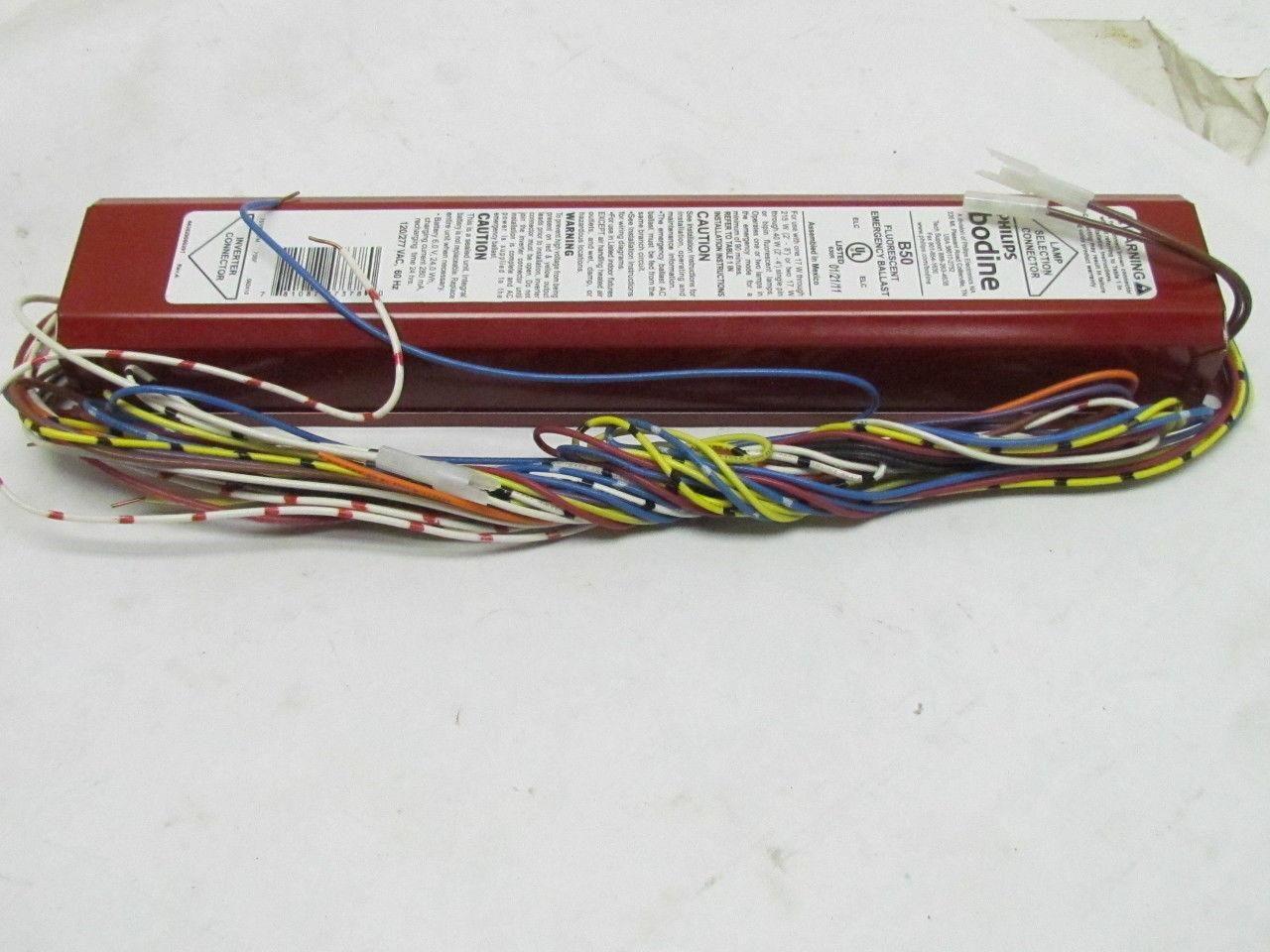 Fluorescent Emegency Lighting Ballast 17-215W 2-8' Or (2) 17-40W 2-4' 1-Pin Lamp