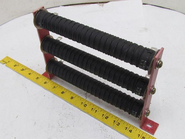 5/02 Three 0.2 OHN NON Bracketed Resistors 1-1/4"Dia 8-5/8"L Fiberglass Brackets