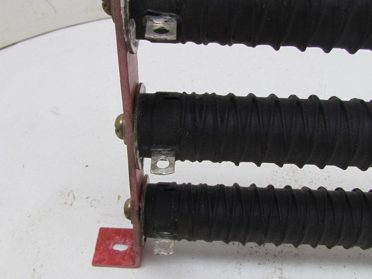 5/02 Three 0.2 OHN NON Bracketed Resistors 1-1/4"Dia 8-5/8"L Fiberglass Brackets