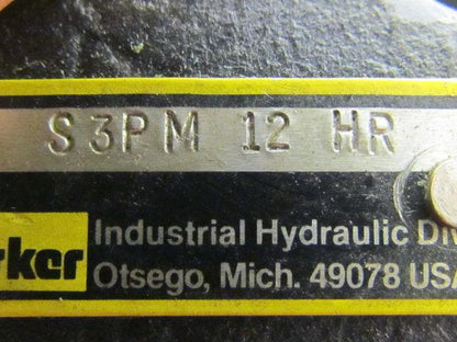 Parker S3PM-12-HR Pressure Control Inline Sequence Valve 3/8" NPT 150-1000 PSI