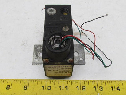 Fairchild TA6000-001 E/P Pressure Transducer 0-10VDC In 3-15 PSI Output 1/4" NPT