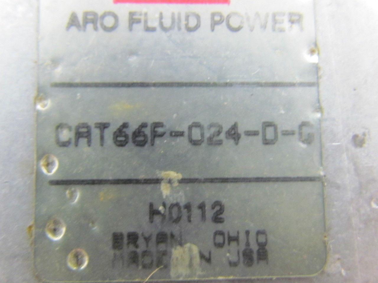 ARO Fluid Power CAT66P-024-D-G 119690-39 2-Way Solenoid Valve 24VDC 15W 1/4" NPT