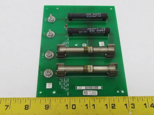 Allen Bradley 173091 Buss Fuse Milwaukee Resistor Circuit Board HVR-1 1 A 1000V