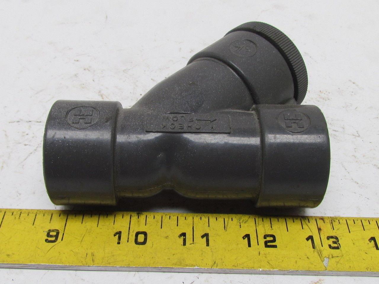 Hayward 3/4" Threaded PVC Y-Check Valve Spring Return