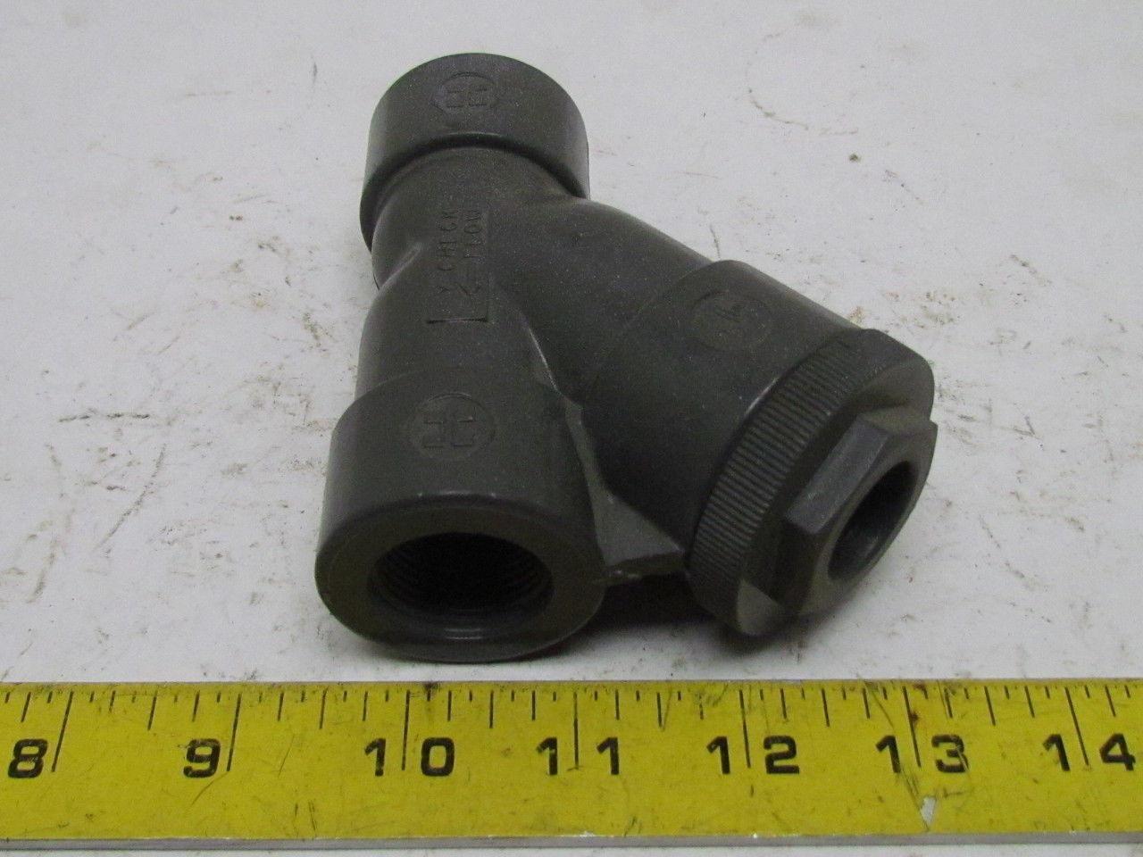 Hayward 3/4" Threaded PVC Y-Check Valve Spring Return
