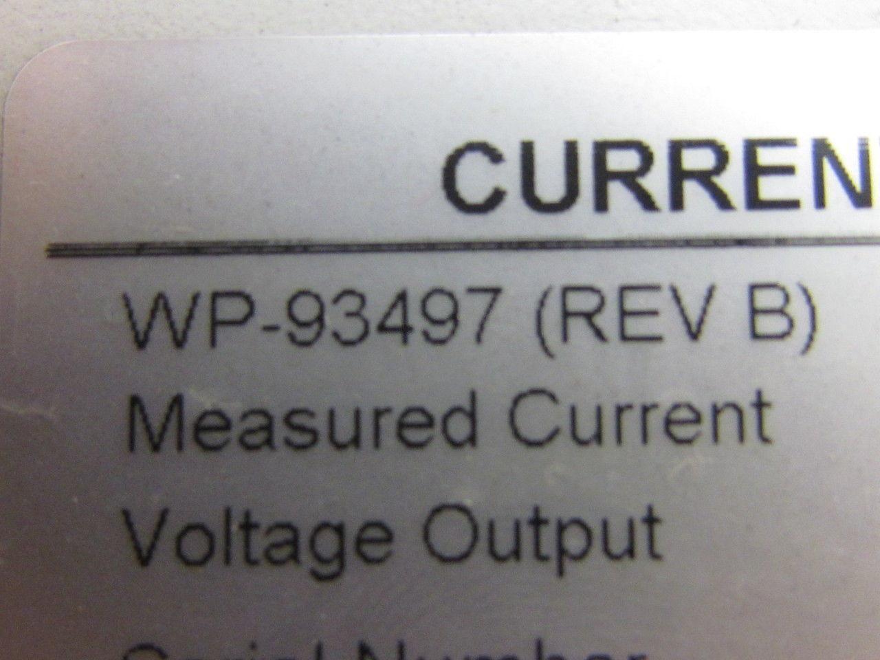 Tyco WP-93497 0-3 Volt DC Current Interface Unit Galaxy/Millenium Controller 3PH