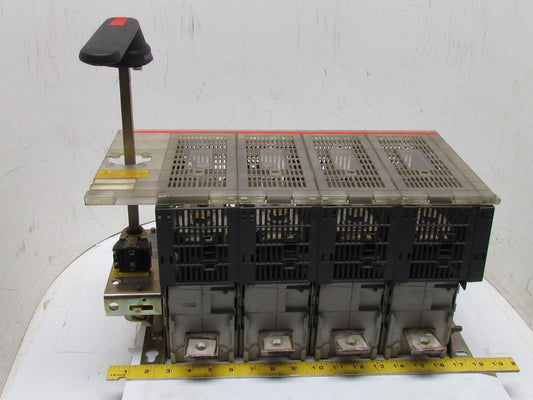 ABB 4-Pole Fusible Disconnect Switch Interrupter Rotary Handle 600a 3Ph 600V