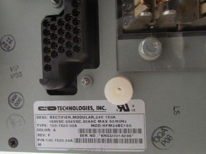 C & D HFM24BC150 100.7520.24A Modular Power Rectifier 24V 150 Amp 183-264VAC