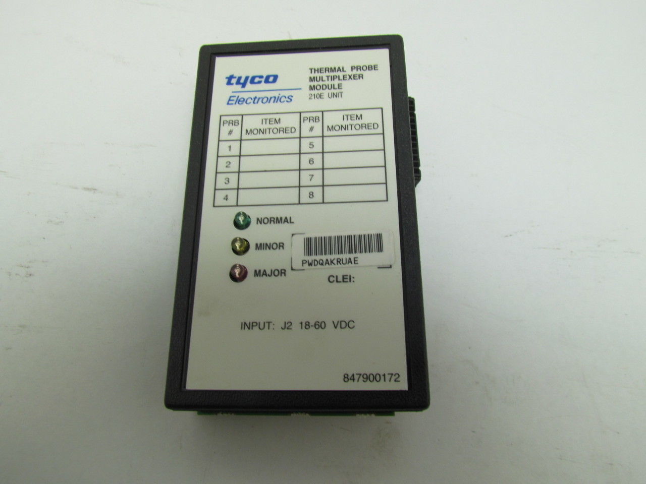 Tyco J85501X1 LK30 108298514 Thermal Probe Multiplexer 210E Control Module Kit